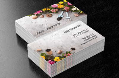 Kwiatowe piękno, Środowisko i Przyroda, Usługi ogrodnicze - Wizytówki Netprint