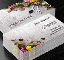 Kwiatowe piękno, Środowisko i Przyroda, Usługi ogrodnicze - Wizytówki Netprint