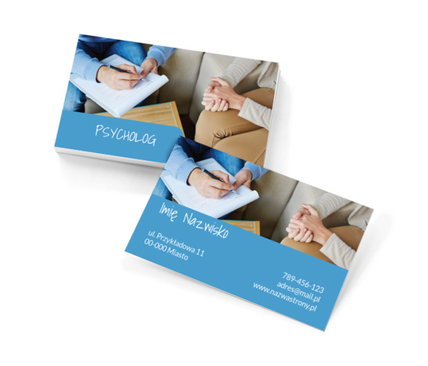 Porady na poziomie, Motywy, Ludzie - Wizytówki Netprint szablony online