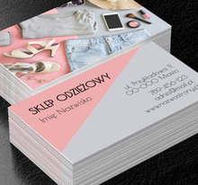 W świecie mody, Sprzedaż, Odzież - Wizytówki Netprint