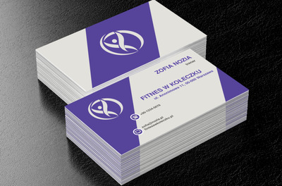 Wstążkowa postać, Zdrowie i uroda, Fitness - Wizytówki Netprint