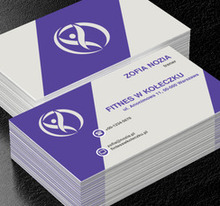 Wstążkowa postać, Zdrowie i uroda, Fitness - Wizytówki Netprint