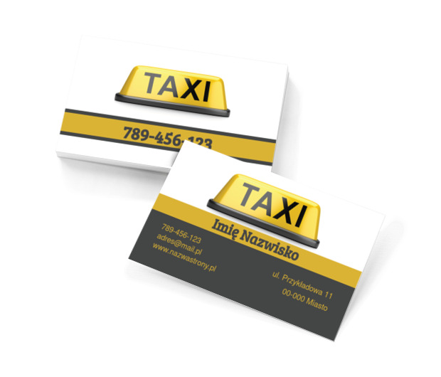 Transport na piątkę, Transport, Taxi - Wizytówki Netprint szablony online