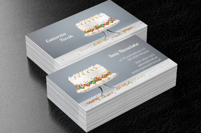 Słodko i profesjonalnie, Gastronomia, Cukiernia - Wizytówki Netprint