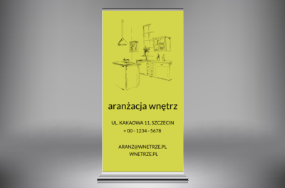 Energia koloru, Budownictwo, Aranżacja wnętrz - Roll-up Netprint