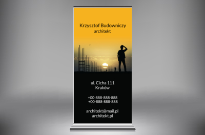 Niezwykłość formy, Budownictwo, Architektura - Roll-up Netprint
