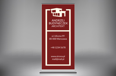 Intensywność koloru, Budownictwo, Architektura - Roll-up Netprint