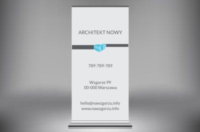 Energia minimalizmu, Budownictwo, Architektura - Roll-up Netprint