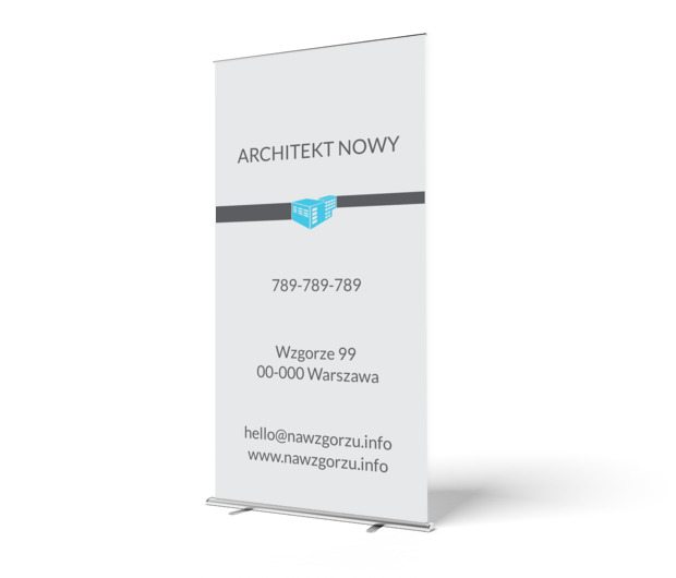 Energia minimalizmu, Budownictwo, Architektura - Roll-up Netprint szablony online