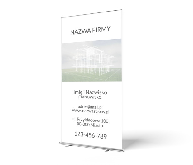 Musi być fachowo, Budownictwo, Deweloper - Roll-up Netprint szablony online