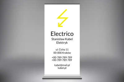 Niech energia będzie z wami, Budownictwo, Elektryk - Roll-up Netprint