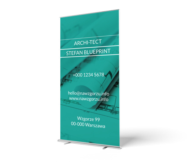 Moc zieleni, Budownictwo, Architektura - Roll-up Netprint szablony online