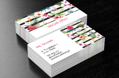 Żyj kolorowo, Motywy, Roślinne - Wizytówki Netprint