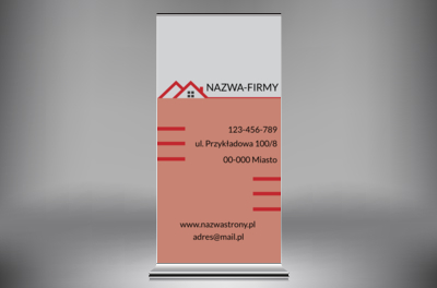 Nowoczesność formy, Budownictwo, Firma budowlana - Roll-up Netprint