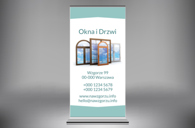 Okno na świat, Budownictwo, Okna i Drzwi - Roll-up Netprint