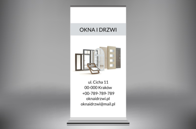 Elegancja i prostota!, Budownictwo, Okna i Drzwi - Roll-up Netprint