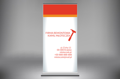 Z daleka wiadomo, kto tu rządzi remontem, Budownictwo, Remont i wykończenia - Roll-up Netprint