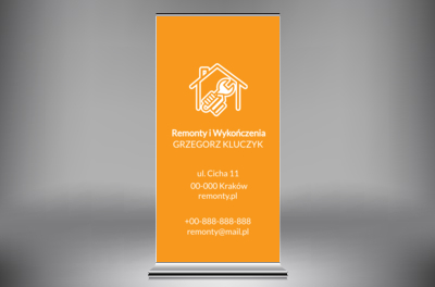 Prosta forma, mocny przekaz, Budownictwo, Remont i wykończenia - Roll-up Netprint