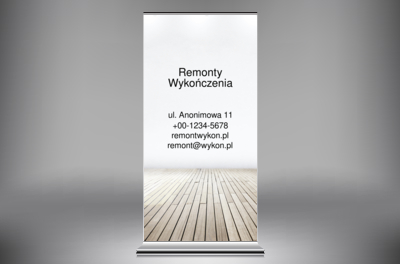Dużo miejsca na informacje, Budownictwo, Remont i wykończenia - Roll-up Netprint