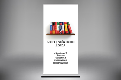 Prostota jest w cenie!, Edukacja, Nauka języków obcych - Roll-up Netprint
