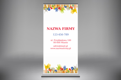 Kolorowa recepta na sukces!, Edukacja, Przedszkole - Roll-up Netprint