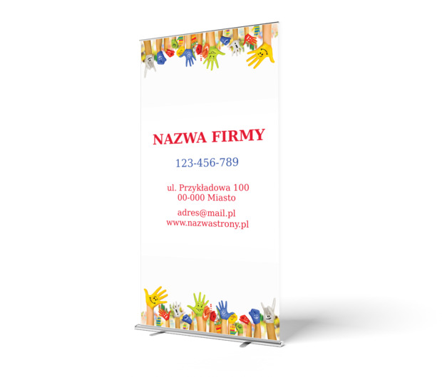 Kolorowa recepta na sukces!, Edukacja, Przedszkole - Roll-up Netprint szablony online