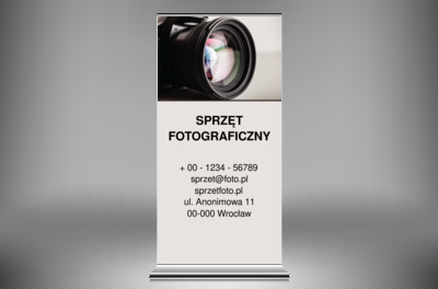 Elegancko i skutecznie, Fotografia, Sprzęt fotograficzny - Roll-up Netprint