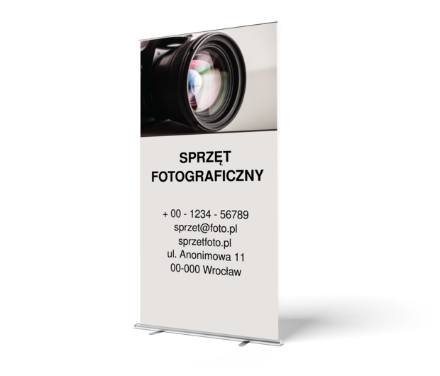 Elegancko i skutecznie, Fotografia, Sprzęt fotograficzny - Roll-up Netprint szablony online