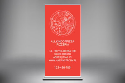 Wielka moc koloru, Gastronomia, Pizzeria - Roll-up Netprint