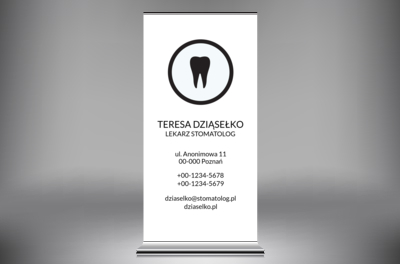 Czysty przekaz dla Twojego gabinetu, Medycyna, Stomatologia - Roll-up Netprint