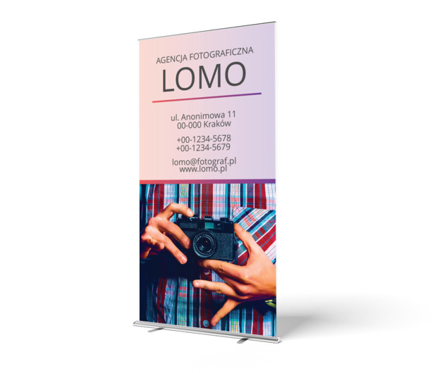Kolor ma moc!, Fotografia, Usługi fotograficzne - Roll-up Netprint szablony online
