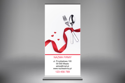 Piękno prostoty, Gastronomia, Catering - Roll-up Netprint