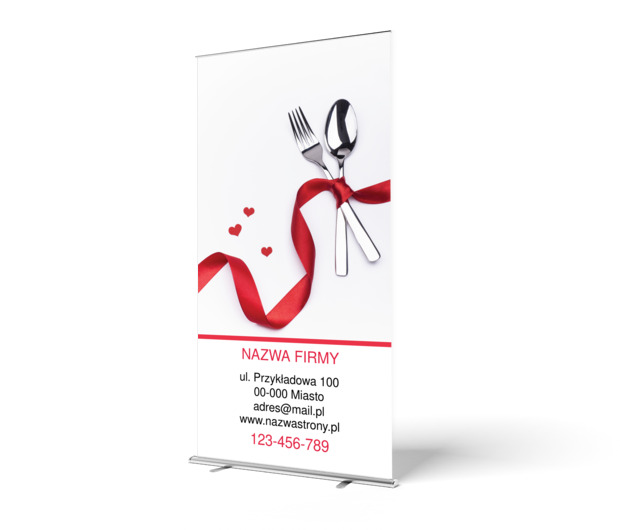 Piękno prostoty, Gastronomia, Catering - Roll-up Netprint szablony online