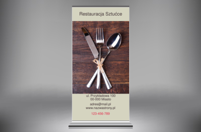 Ideał w stylu vintage, Gastronomia, Restauracja - Roll-up Netprint