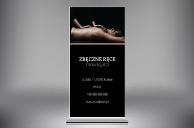 Przekonujemy nieprzekonanych, Medycyna, Masażysta - Roll-up Netprint