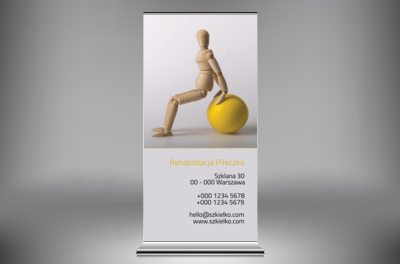 Detal silnie przyciągający, Medycyna, Rehabilitacja - Roll-up Netprint