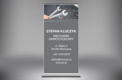 Reklama profesjonalisty, Motoryzacja, Mechnik - Roll-up Netprint