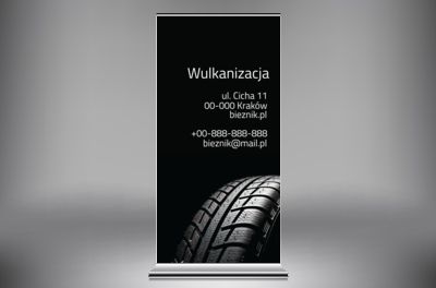 To co najważniejsze dla samochodu, Motoryzacja, Wulkanizacja - Roll-up Netprint