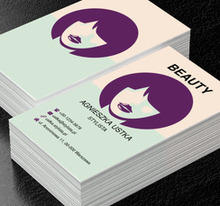 Fioletowo włosa, Zdrowie i uroda, Stylista - Wizytówki Netprint