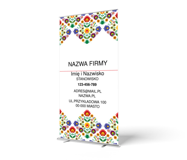 Trudno przejść obojętnie, Motywy, Tła i trekstury - Roll-up Netprint szablony online