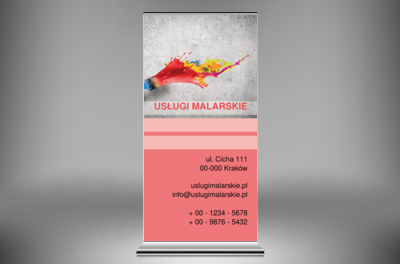 Warto się wyróżniać, Budownictwo, Usługi malarskie - Roll-up Netprint