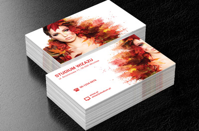 Jesienne włosy, Zdrowie i uroda, Wizaż - Wizytówki Netprint