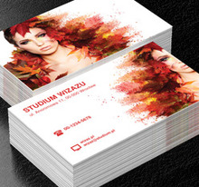 Jesienne włosy, Zdrowie i uroda, Wizaż - Wizytówki Netprint