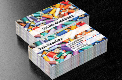 Uszyte z marzeń, Usługi domowe, Usługi krawieckie - Wizytówki Netprint