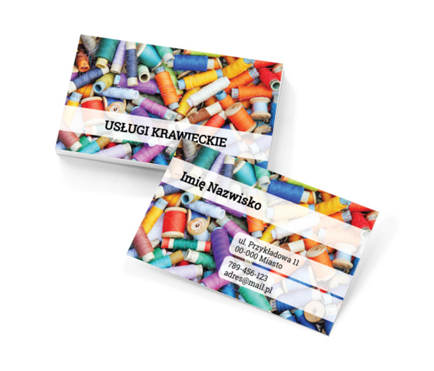 Uszyte z marzeń, Usługi domowe, Usługi krawieckie - Wizytówki Netprint szablony online