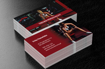 W zdrowym ciele, Zdrowie i uroda, Trener personalny - Wizytówki Netprint