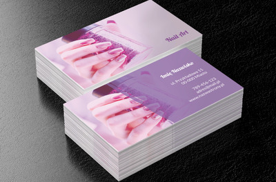 Manicure na medal, Zdrowie i uroda, Salon kosmetyczny - Wizytówki Netprint