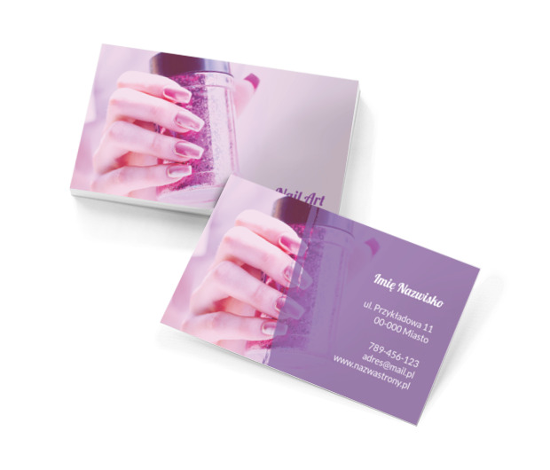 Manicure na medal, Zdrowie i uroda, Salon kosmetyczny - Wizytówki Netprint szablony online
