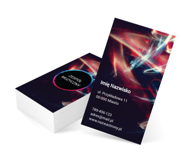 Siła dźwięku, Rozrywka, Zespół muzyczny - Wizytówki Netprint szablony online