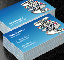 Podróże małe i duże, Turystyka, Biuro podróży - Wizytówki Netprint